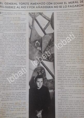 CARTEL ANTIGUO ORIGINAL DE EL PINTOR MANUEL FELGUERES 1965