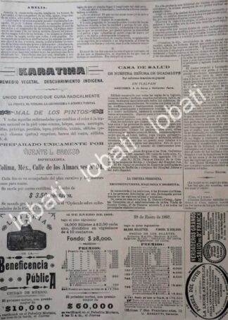 CARTEL ANTIGUO ORIGINAL DE LA LOTERIA NACIONAL, Y OTRAS 1897 /166