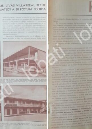 CARTEL ANTIGUO ORIGINAL DE 1ER INFORME, EDUARDO LIVAS VILLARREAL 1962 /PLT
