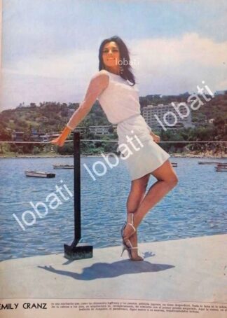 CARTEL ANTIGUO ORIGINAL DE INICIOS DE LA CANTANTE EMILY CRANZ 1967