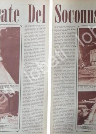 CARTEL ANTIGUO ORIGINAL DE AL RESCATE DEL SOCONUSCO 1966 /JOSE CIBOR