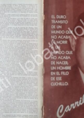 CARTEL ANTIGUO ORIGINAL DE ANTONIO CARRILLO FLORES 1966 PLT