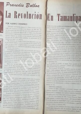 CARTEL ANTIGUO ORIGINAL DE OBRAS DE PRAXEDIS BALBOA. TAMAULIPAS 1964 /PLT