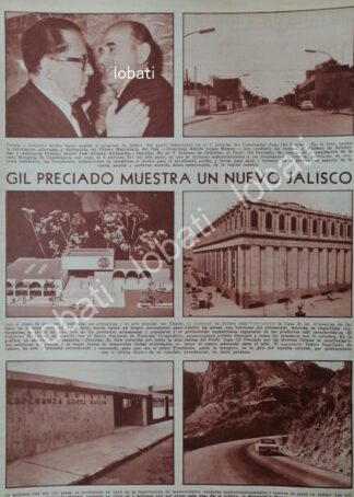 CARTEL ANTIGUO ORIGINAL DE OBRAS DE JUAN GIL PRECIADO EN JALISCO 1964 /PLT