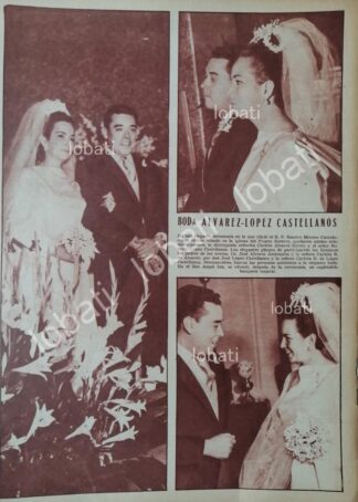 CARTEL ANTIGUO ORIGINAL DE BODA DE CARLOTA ALVAREZ RIVERO. MAY 1967