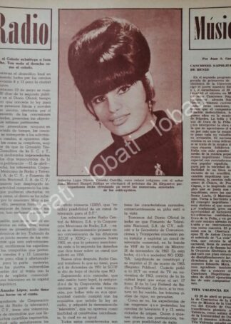 CARTEL ANTIGUO ORIGINAL DE BODA DE LIGIA NIEVES CANEDO CASTILLA MAY. 1967