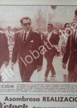 CARTEL ANTIGUO ORIGINAL DE JOSE CAMACHO MORALES /GALVAN DUQUE Y PRESIDENTE 66