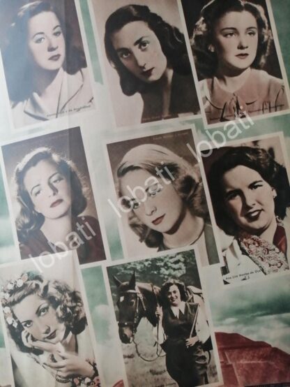 CARTEL ANTIGUO ORIGINAL DE MUJERES DE LA ALTA SOCIEDAD MEXICANA 1953 ASM - Image 2