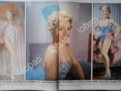 CARTEL ANTIGUO ORIGINAL DE INICIOS DE LA VEDETTE MARQUESITA RADELL 1950s - Image 2