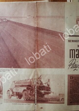 CARTEL ANTIGUO ORIGINAL DE CONTRUCCION CARRETERA MATAMOROS PLAYA WASHINGTON