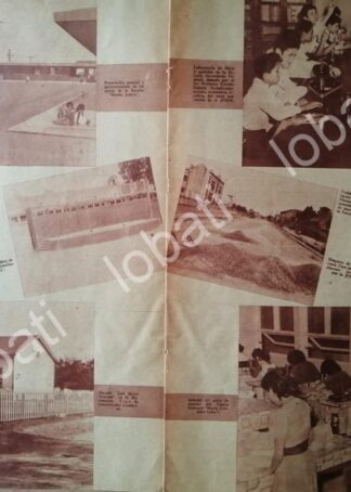 CARTEL ANTIGUO ORIGINAL DE OBRAS Y MEJORAS EN MATAMOROS DE 1955