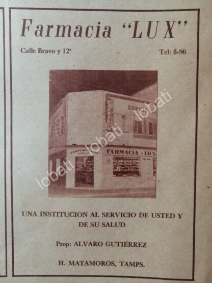CARTEL ANTIGUO ORIGINAL DE 9 PUBLICIDADES ANTIGUAS DE MATAMOROS 1955 - Image 4