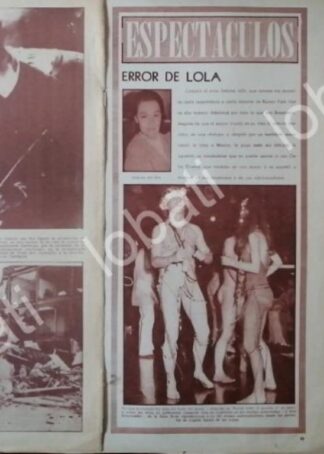 CARTEL ANTIGUO ORIGINAL DE DOLORES DEL RIO 1950s NOTAS