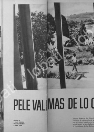 CARTEL ANTIGUO ORIGINAL DE EL FUTBOLISTA PELE, SU VIDA 1951