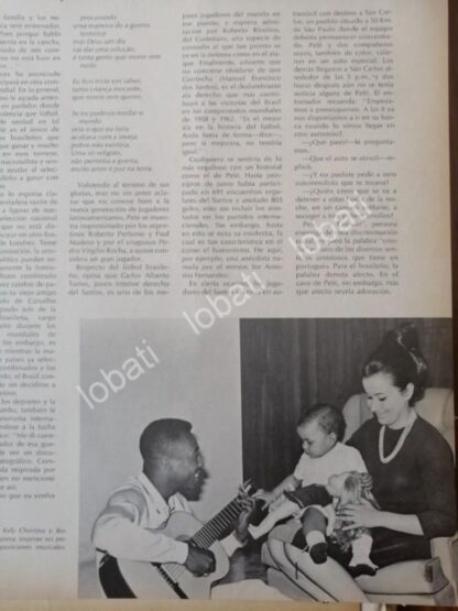 CARTEL ANTIGUO ORIGINAL DE EL FUTBOLISTA PELE, SU VIDA 1950s - Image 3