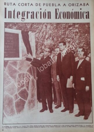 CARTEL ANTIGUO ORIGINAL DE JORGE SANCHEZ TERUEL Y DIAZ ORDAZ 1967 /plt