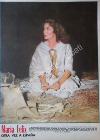 CARTEL ANTIGUO ORIGINAL DE MARIA FELIX A ESPAÑA 1950s