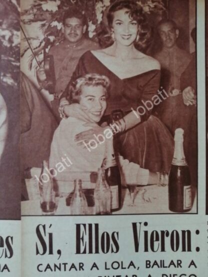 CARTEL ANTIGUO ORIGINAL DE MARIA FELIX Y LOLA BELTRAN 1950s - Image 2