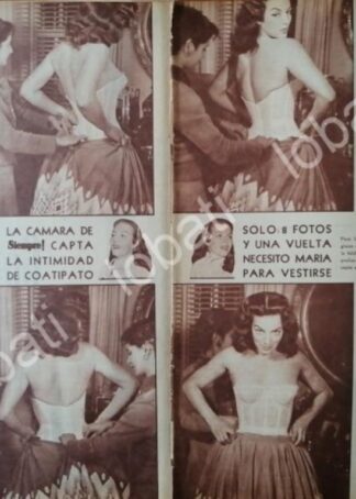 CARTEL ANTIGUO ORIGINAL DE MARIA FELIX EN SU INTIMIDAD 1957