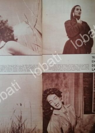CARTEL ANTIGUO ORIGINAL DE MARIA FELIX Y SU CARRERA 1957