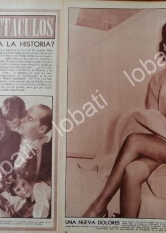 CARTEL ANTIGUO ORIGINAL DE SOBRE DOLORES DEL RIO 1956