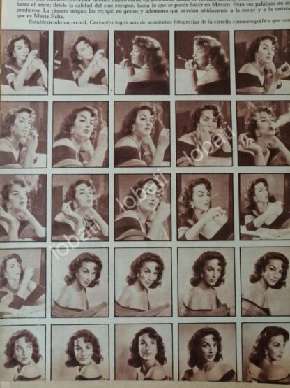 CARTEL ANTIGUO ORIGINAL DE 100 GESTOS DE MARIA FELIX 1956 - Image 5