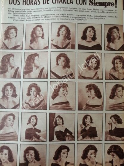 CARTEL ANTIGUO ORIGINAL DE 100 GESTOS DE MARIA FELIX 1956 - Image 4