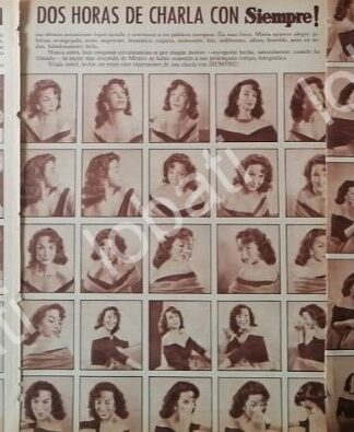 CARTEL ANTIGUO ORIGINAL DE 100 GESTOS DE MARIA FELIX 1956