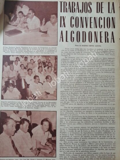 CARTEL ANTIGUO ORIGINAL DE ALVARO OBREGON JR. Y ALGODONEROS DE SONORA 1956 - Image 5