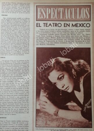 CARTEL ANTIGUO ORIGINAL DE LA VEDETTE GILDA FONTANA 1956