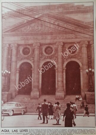 CARTEL ANTIGUO ORIGINAL DE LA CAMARA DE DIPUTADOS 1956
