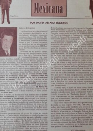 CARTEL ANTIGUO ORIGINAL DE CARTA DE ALFARO SIQUEIROS DESDE LA CARCEL 1963