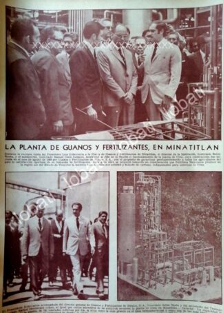 CARTEL ANTIGUO ORIGINAL DE . FERTILIZANTES DE MINATILAN 1970
