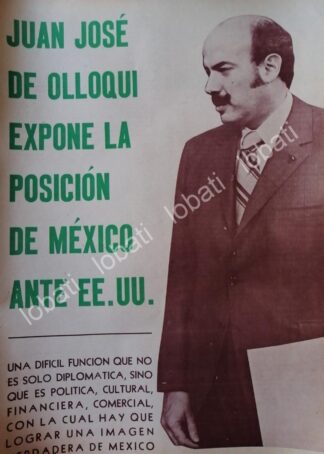 CARTEL ANTIGUO ORIGINAL DE . JUAN JOSE DE OLLOQUI 1970