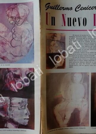 CARTEL ANTIGUO ORIGINAL DE . PINTOR. GUILLERMO CENICEROS 70s