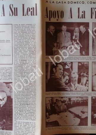 CARTEL ANTIGUO ORIGINAL DE . HOMENAJE A PEDRO DOMECQ 1972