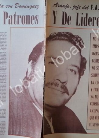 CARTEL ANTIGUO ORIGINAL DE . ALFREDO DOMINGUEZ ARAUJO 1960s
