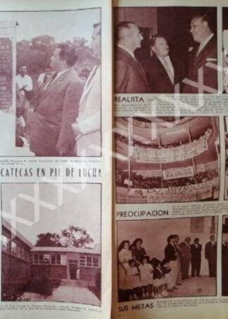 CARTEL ANTIGUO ORIGINAL DE . PANCHO GARCIA, OBRAS ZACATECAS 1959