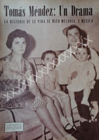 CARTEL ANTIGUO ORIGINAL DE COMPOSITOR TOMAS MENDEZ 1959