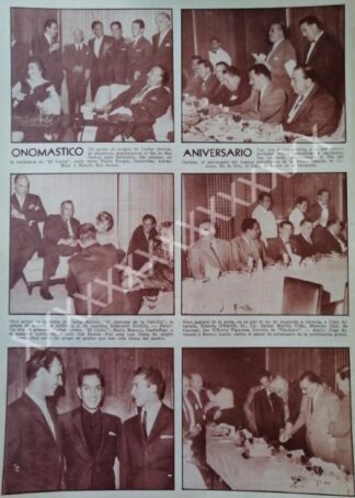 CARTEL ANTIGUO ORIGINAL DE FIESTA DE CARLOS ARRUZA Y ARTISTAS 59