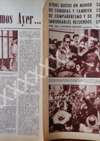CARTEL ANTIGUO ORIGINAL DE LIBERAN A DAVID ALFARO SIQUEIROS 1964