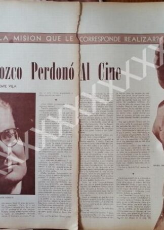CARTEL ANTIGUO ORIGINAL DE CLEMENTE OROZCO Y MARIA FELIX 1957