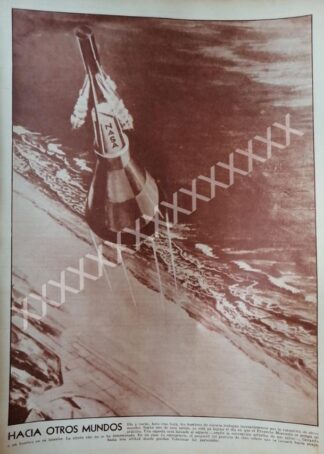 CARTEL ANTIGUO ORIGINAL DE NOTA DE PRENSA. PROYECTO MERCURIO DE LA NASA 1959