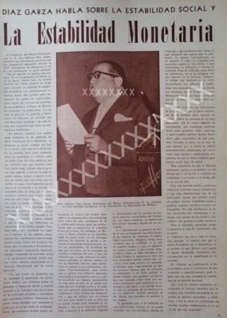 CARTEL ANTIGUO ORIGINAL DE . ALFONSO DIAZ GARZA 1958 /EMPRESARIOS