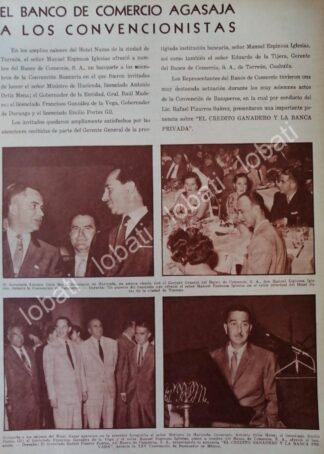 CARTEL ANTIGUO ORIGINAL DE BANQUEROS EN EL HOTEL NAZAS 1959