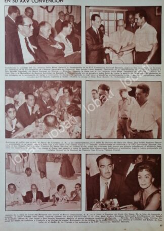 CARTEL ANTIGUO ORIGINAL DE XXV CONCENCION DE BANQUEROS 1959