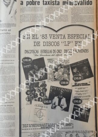 CARTEL ANTIGUO ORIGINAL DE DISCOTECAS ESTRELLAS DE ORO 1983 3