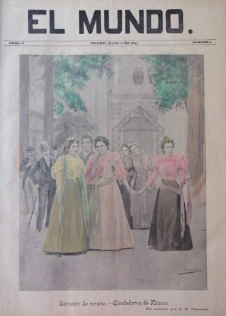 PORTADA ANTIGUA ORIGINAL  1897, DE JOSE MARIA VILLASANA /44