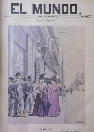 PORTADA ANTIGUA ORIGINAL  1897 DE JOSE Ma VILLASANA. LOS LAGARTIJOS