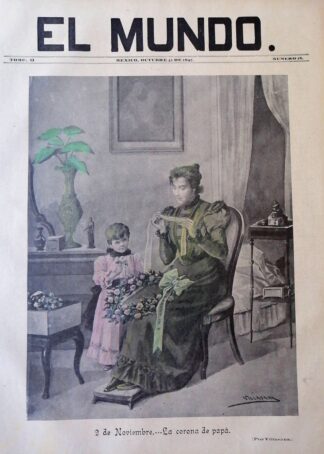 PORTADA ANTIGUA ORIGINAL  1897 DE JOSE Ma. VILLASANA. 2 NOV